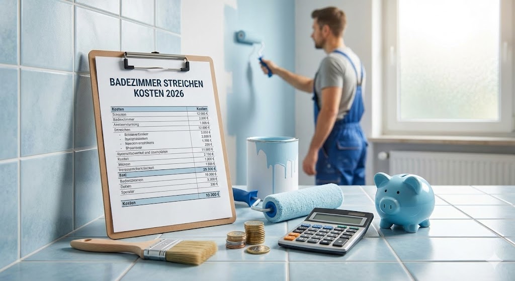 Badezimmer Streichen Kosten 2026: Was Sie Wirklich Zahlen & Wie Sie Clever Sparen 2 Badezimmer Streichen Kosten 2026 Was Sie Wirklich Zahlen Wie Sie Clever Sparen Wirklich