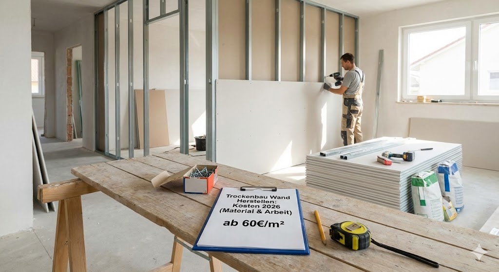 Trockenbau Wand Herstellen Kosten 2026: Der ultimative Ratgeber 8 Trockenbau wand Herstellen kosten 2026