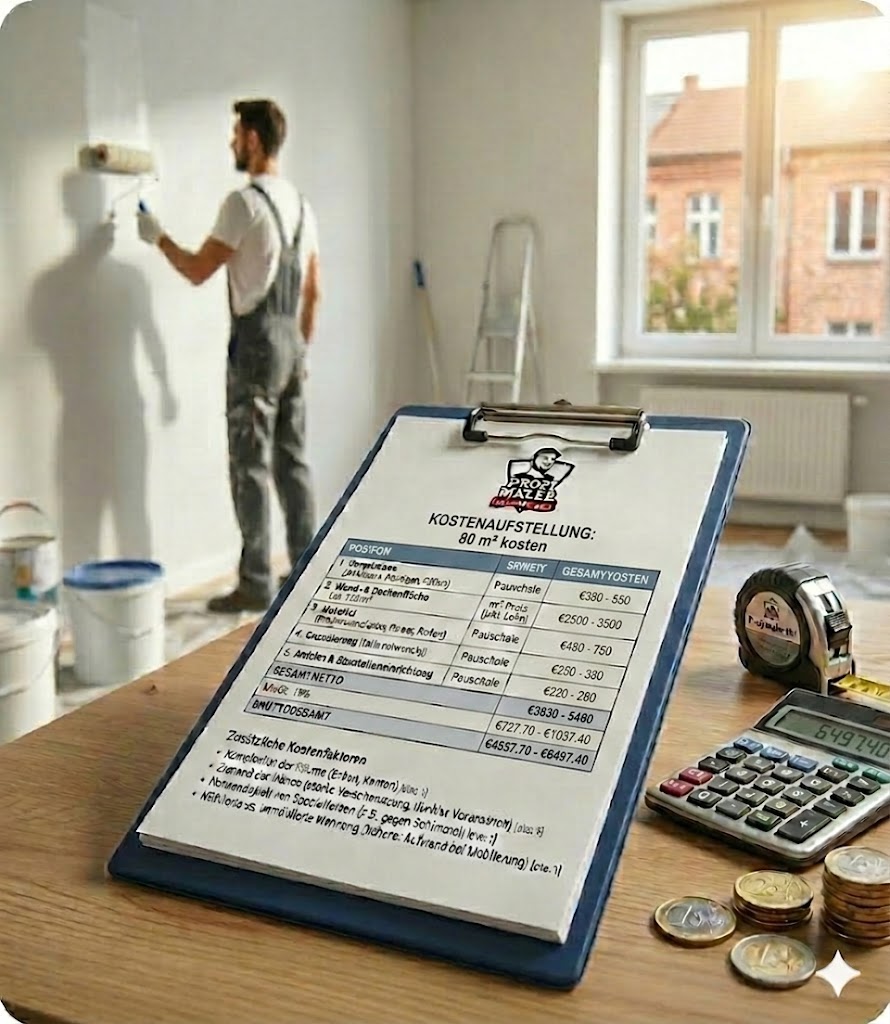 Wohnung Streichen 90 qm Kosten Hamburg 2026 – Was Kostet Es Wirklich? 48 Sie besitzen eine 80 qm Wohnung in Hamburg und möchten wissen, was das Streichen kostet? In diesem Ratgeber erfahren Sie alle Details zu den Wohnung streichen 80 qm Kosten Hamburg 2026 – von der professionellen Ausführung bis zum DIY-Projekt. Wir haben die aktuellen Hamburger Marktpreise für Sie recherchiert und geben Ihnen eine transparente Kostenaufstellung.